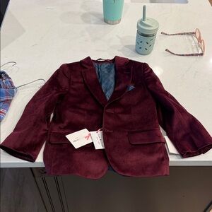 Isaac Mizrahi Burgundy Kids Blazer